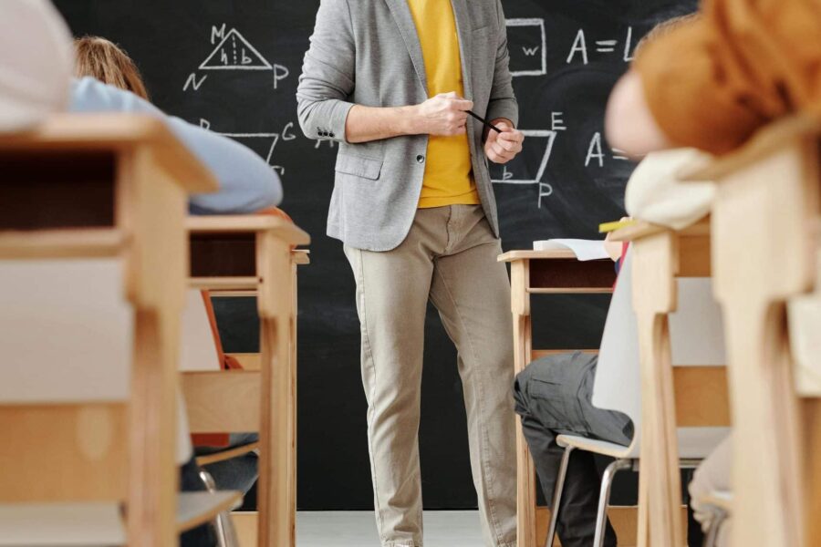 College Professor Teaching