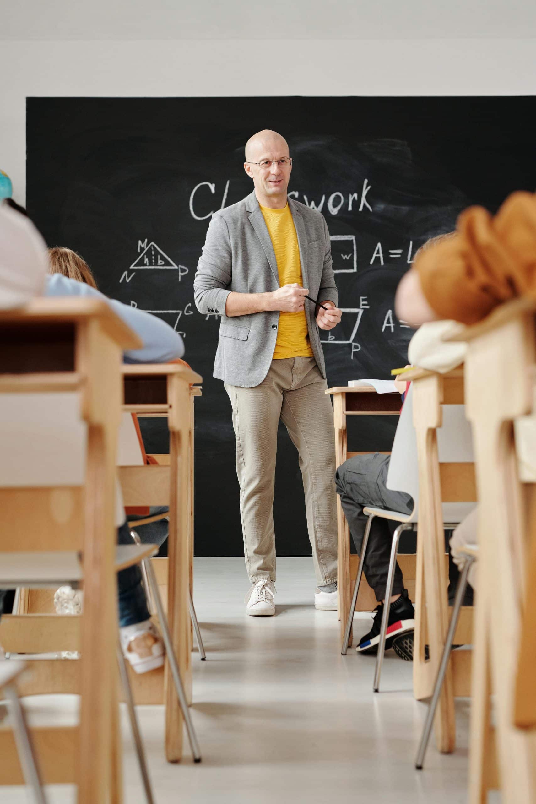 College Professor Teaching